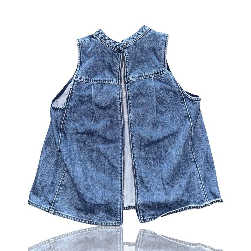 Anthropologie Holding Horses Women's Denim Swing Tank Top Blue Size 6